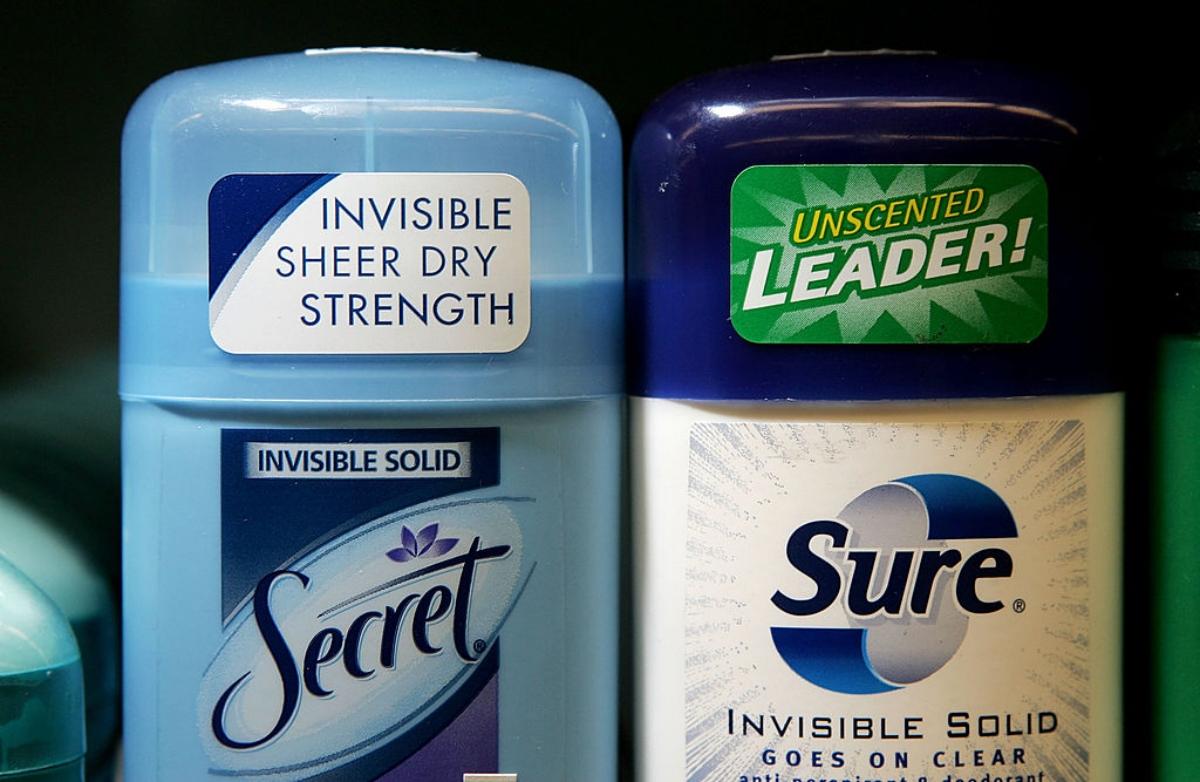 Secret and Sure deodorants