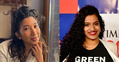 Images of Kristy Drutman and Varshini Prakash smiling.