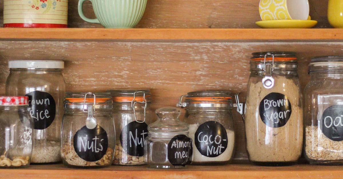 glass jar kitchen zero waste