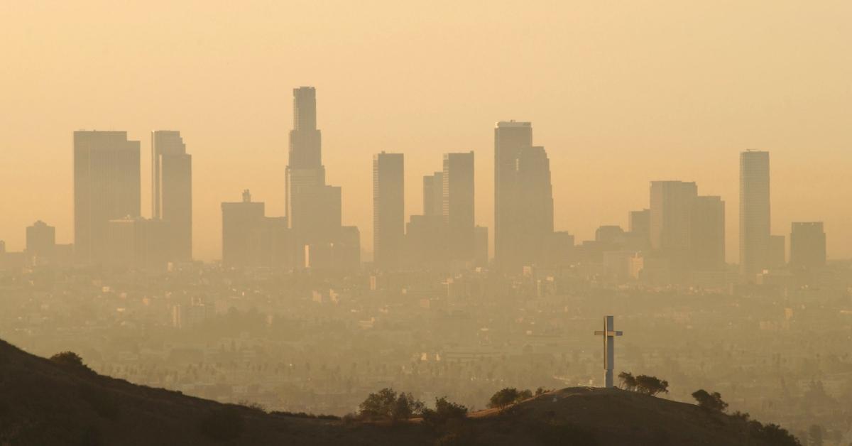 Pollution in Los Angeles. 