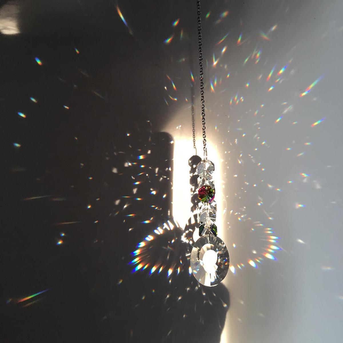 Glass suncatcher in the light