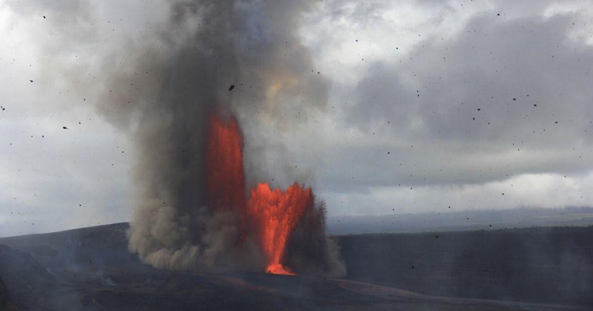 A blazing snapshot from the Episode 41 of Kilauea volcano's eruption that happened on January 24 (Cover Image Source: USGS)