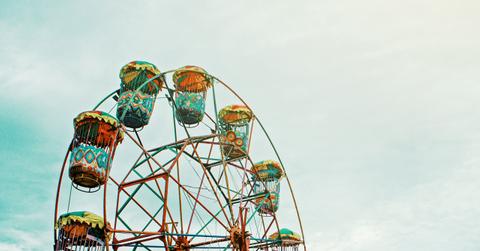 amusement park roller coaster