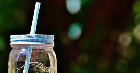 trinkglas summer color straw points