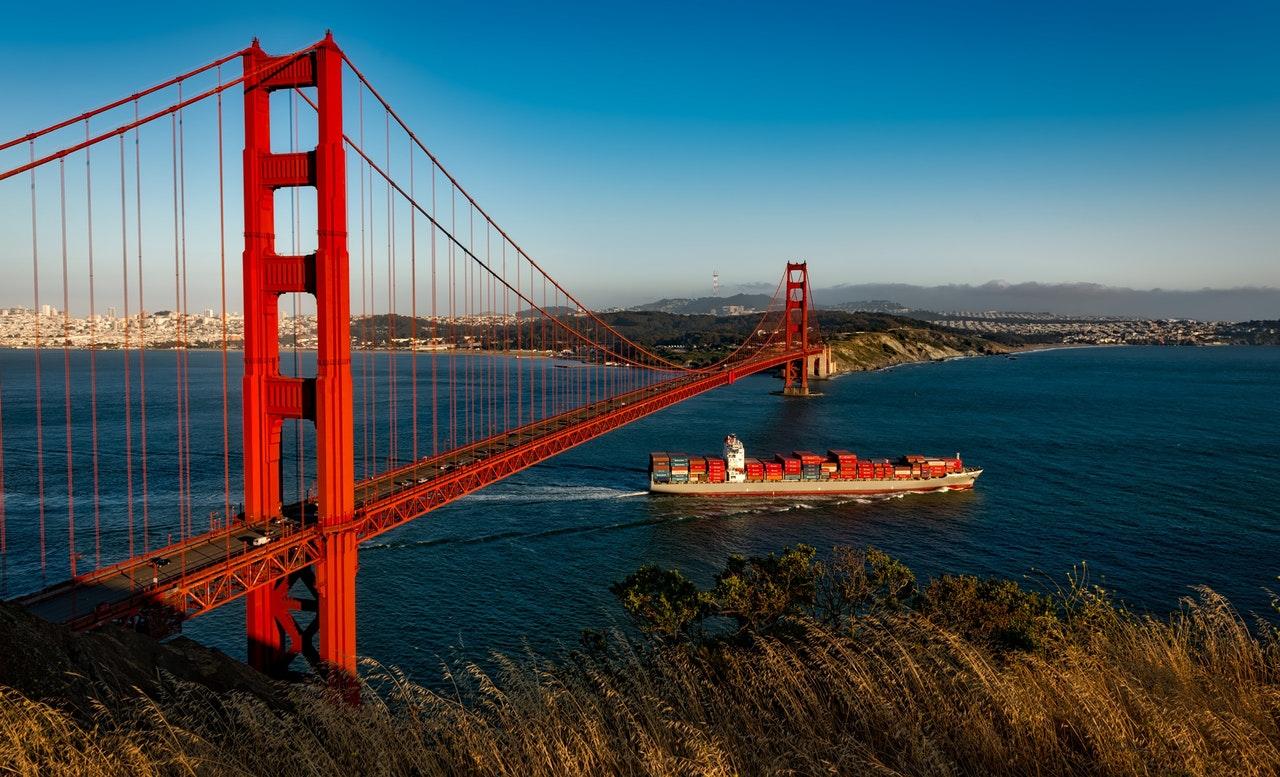 golden gate bridge suspension san francisco california