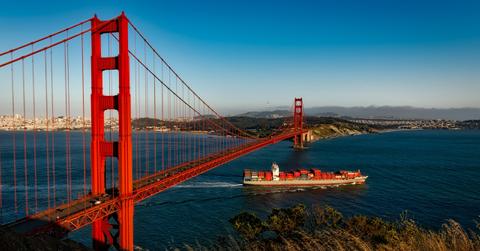 golden gate bridge suspension san francisco california