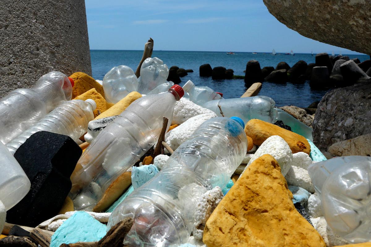 Single-use ocean plastic