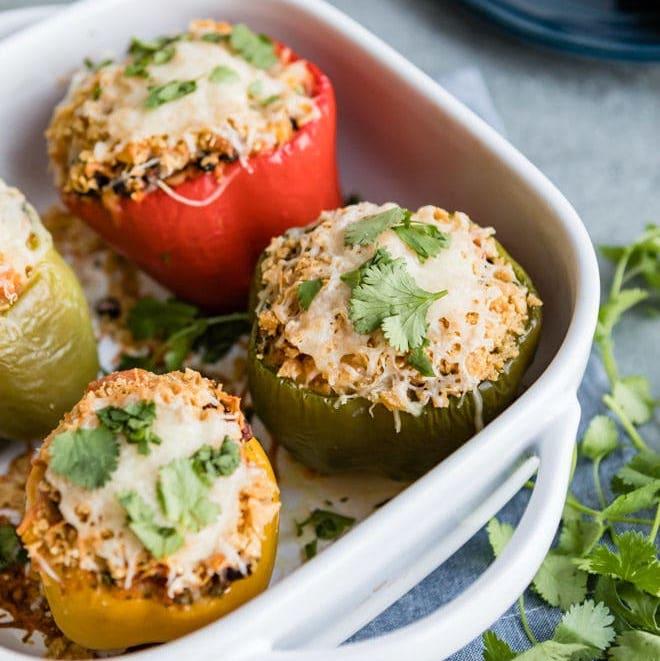 Vegetarian Stuffed Peppers  x