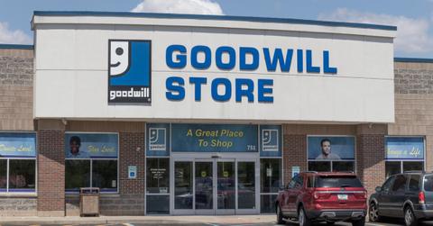 Image of the front fo a Goodwill store in daylight