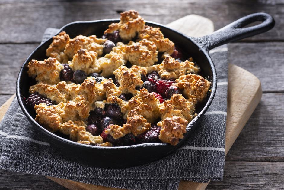 A stock photo of a fruit skillet. 