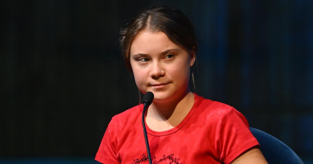 Environmental activist Greta Thunberg attends the global launch of "The Climate Book" in 2022.