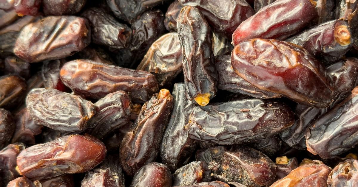 Close-up of a pile of dates