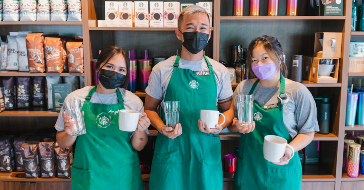 Starbucks reusable cups