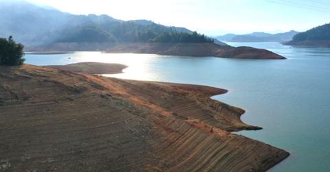 Lake Shasta during drought