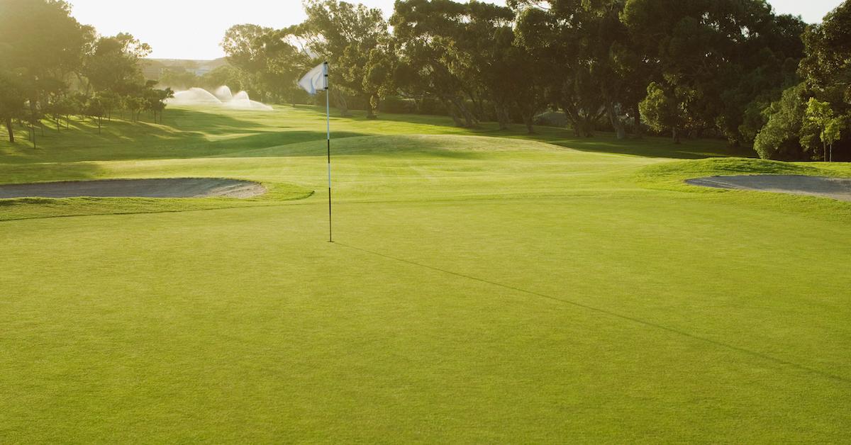 Golf course during the morning