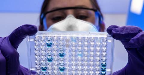 Scientist Analyzes DNA