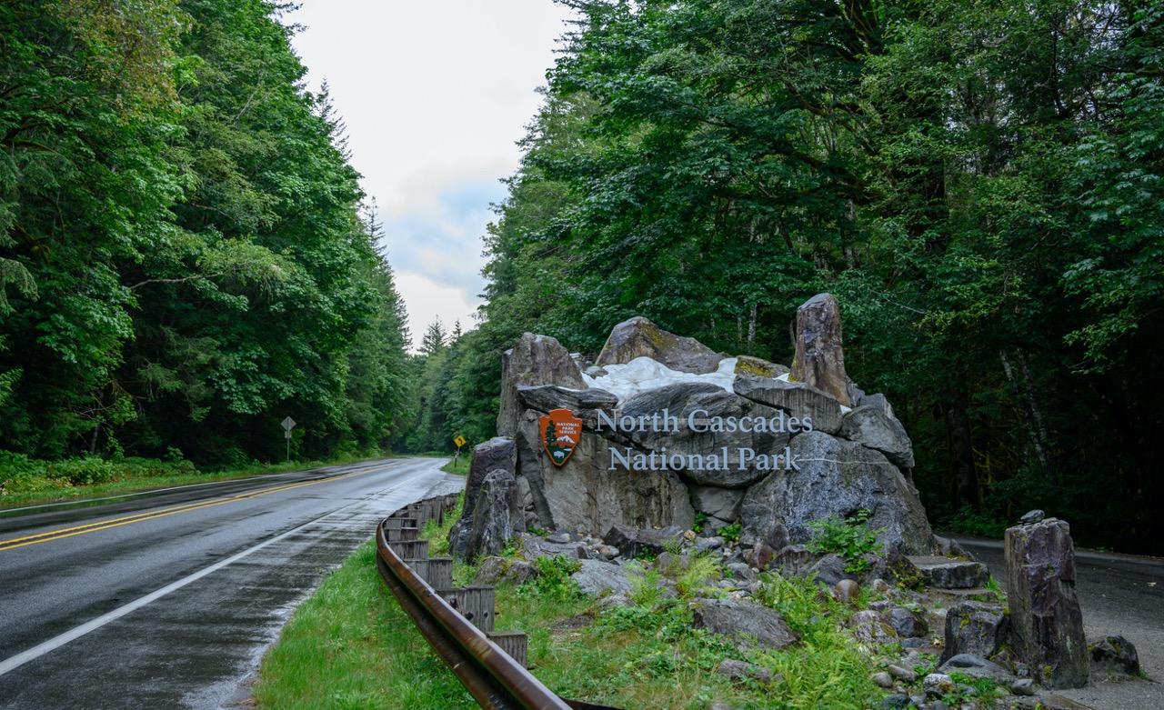 North Cascades National Park Sign