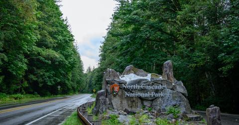 North Cascades National Park Sign