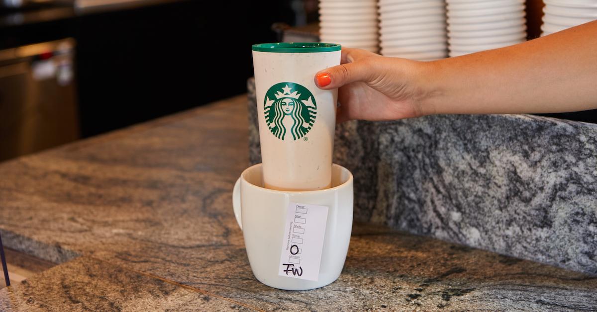 will starbucks fill reusable cup