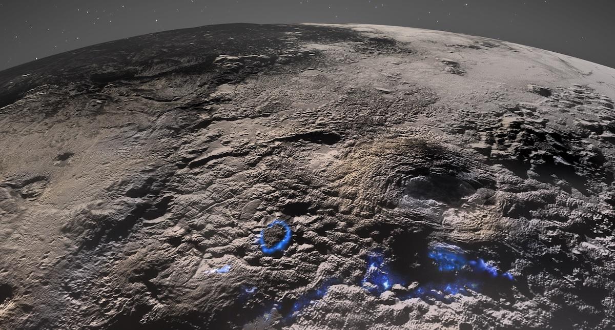 Pluto Ice Volcanoes