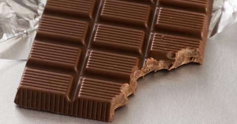 A partially eaten chocolate bar