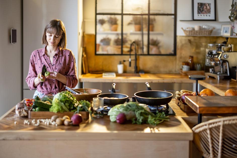 Woman cooking