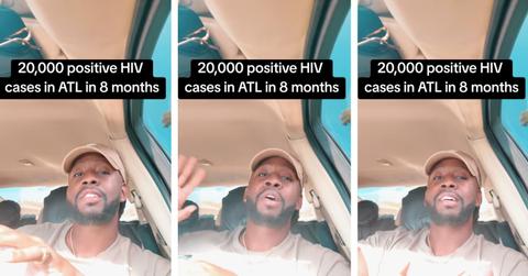 A TikTok user discusses 20,000 HIV cases in Atlanta.