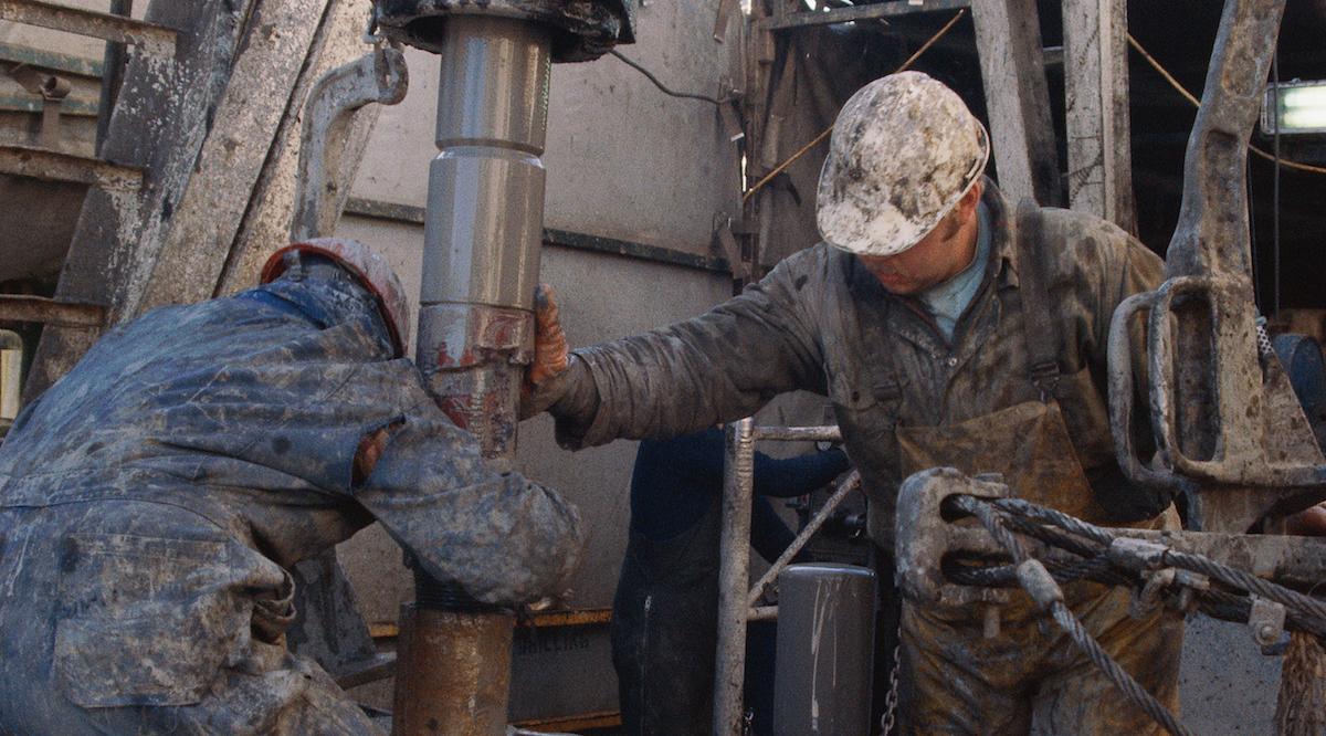 Oil platform workers