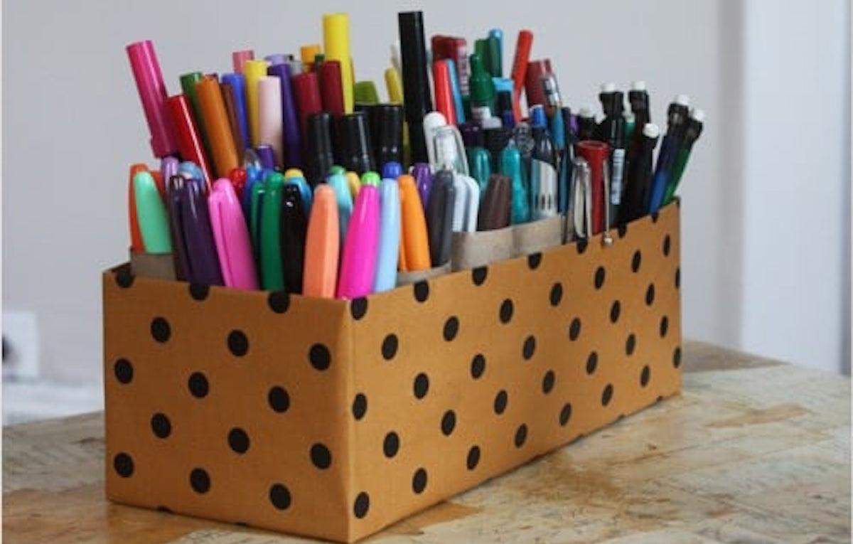 Shoebox marker caddy