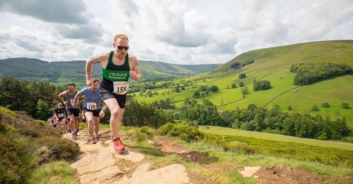 Running on Plants founder Tom Pickering on a run with other people. 