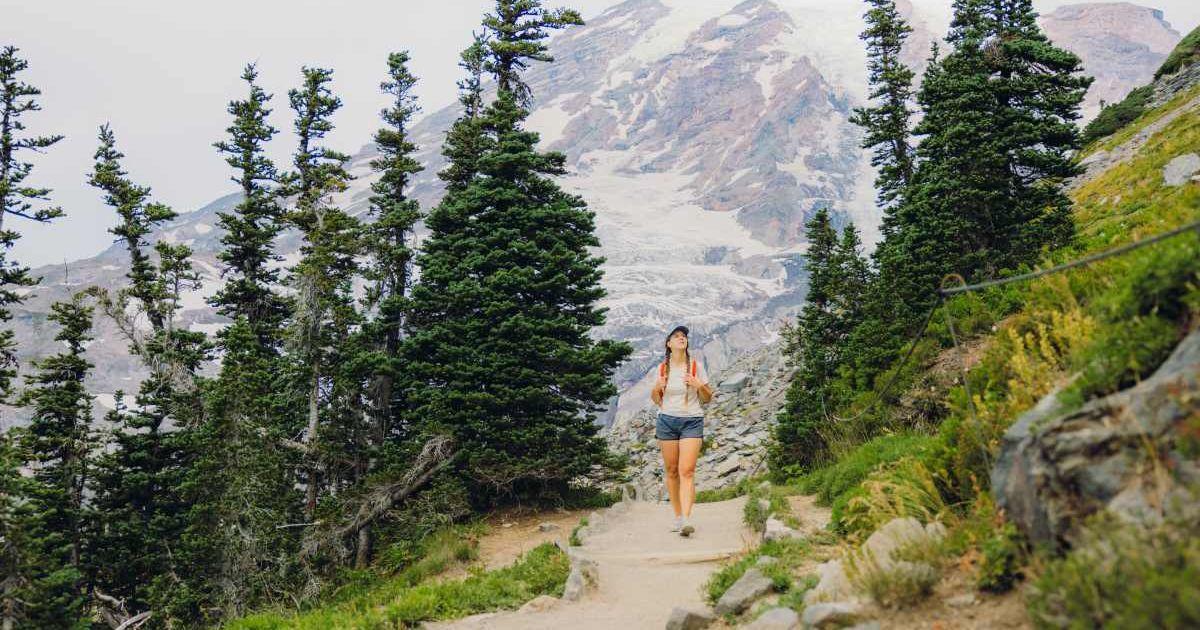 A traveller enjoying the serene landscape of Mount Rainier National Park. (Representative Cover Image Source: Getty Images | VisualStories)