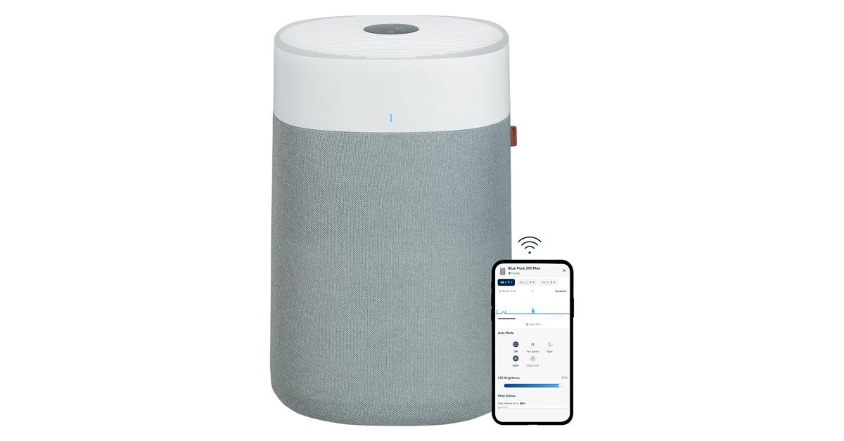 air purifier and smartphone