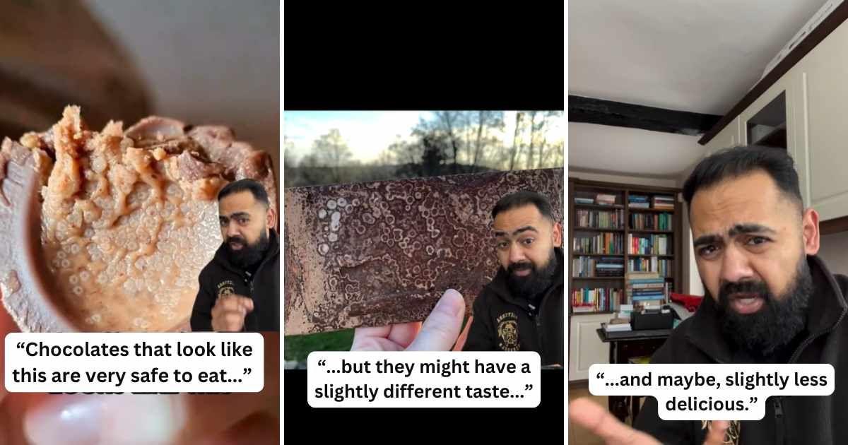 Doctor debunks the myth that eating a chocolate with whitish spots is bad (Cover Image Source: Instagram | @drkaranrajan)