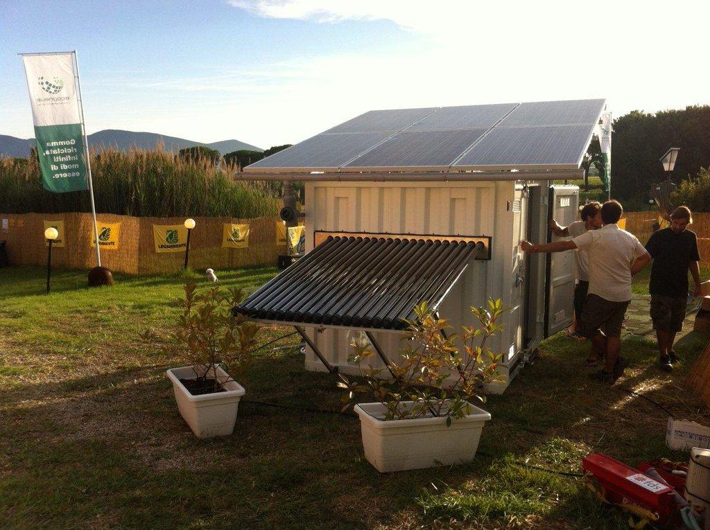 Off Grid Box Provides Solar Energy and Clean Water