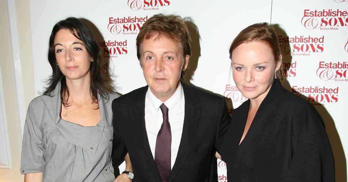 Mary, Paul, and Stella McCartney.