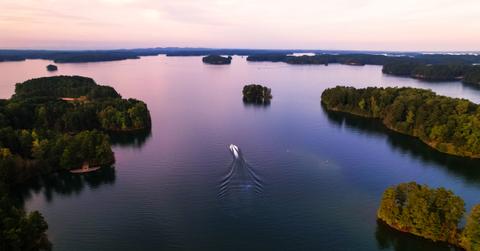 Lake Lanier aerial point of view