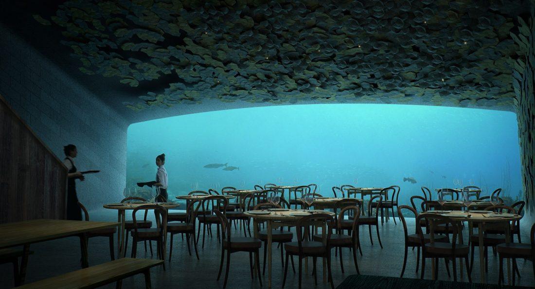 under restaurant sous marin norvege design  x