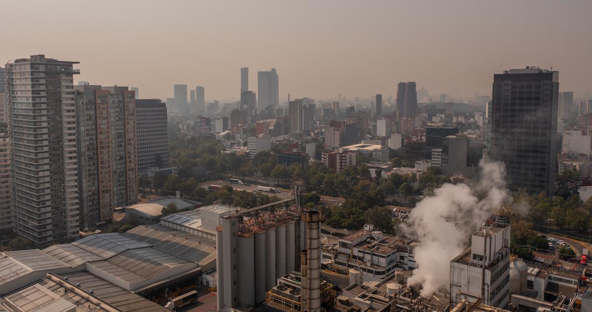 Smog over Mexico City