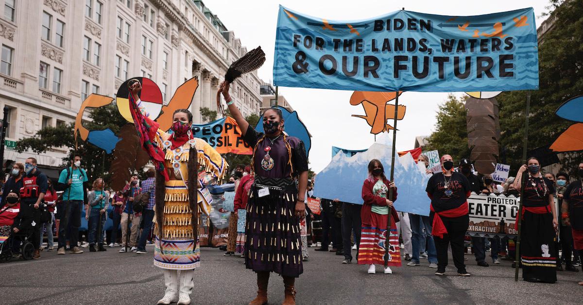 Indigenous People's Day protest