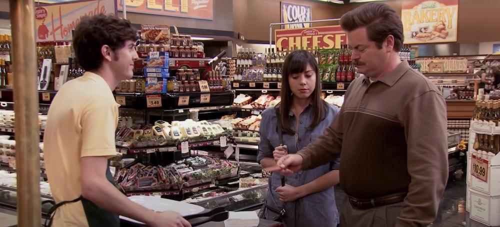 April Ludgate and Ron Swanson in 'Parks and Recreation'