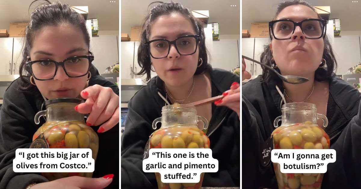 Woman expresses disappointment after tasting some olives she bought from Costco (Cover Image Source: TikTok | @maisonisabella)