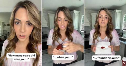 Woman explains why people have been opening their ketchup bottles wrong. (Cover Image Source: TikTok | @momlifewithlaura)