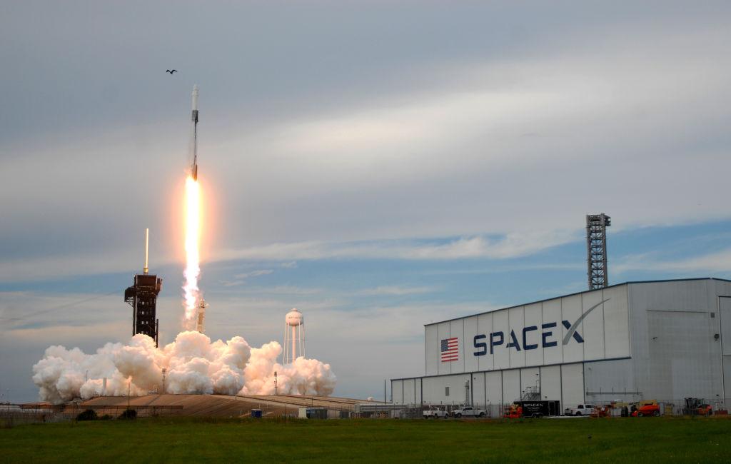 A SpaceX Falcon 9 rocket takes off from the Kennedy Space Center for the Axiom Space Mission 2 in May 2023