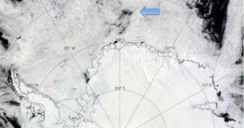 Maud Rise polynya lurking mysteriously in Antarctic Weddel Sea (Cover Image Source: X | @AntarcticReport)