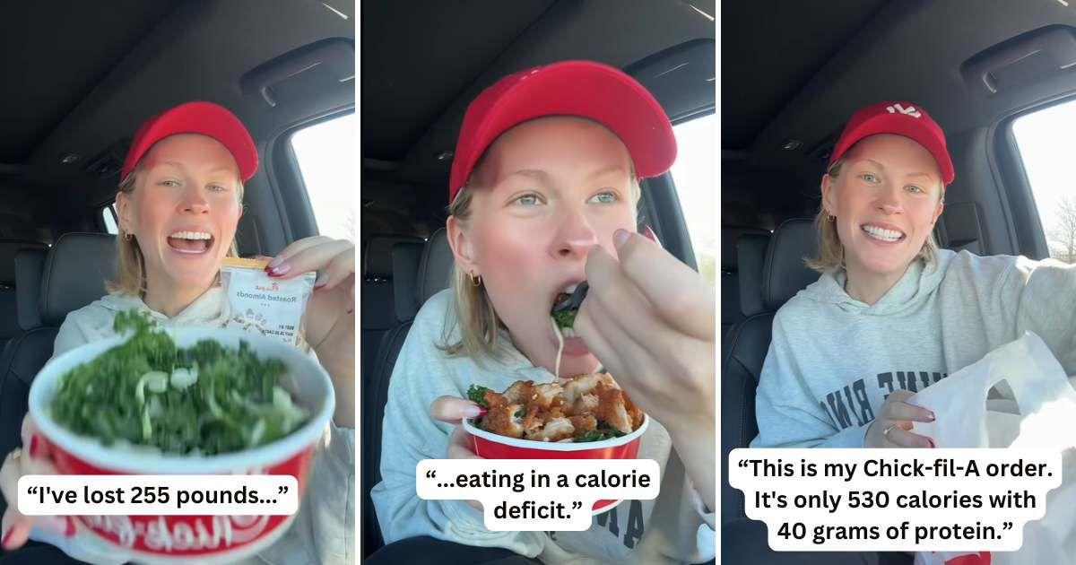 Woman shares her Chick-fil-A order that helped her lose 250 pounds (Cover Image Source: TikTok | @lauraggrueso)