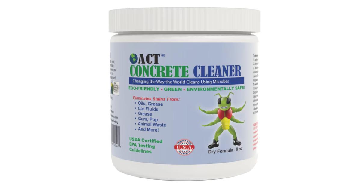 tub of concrete cleaner