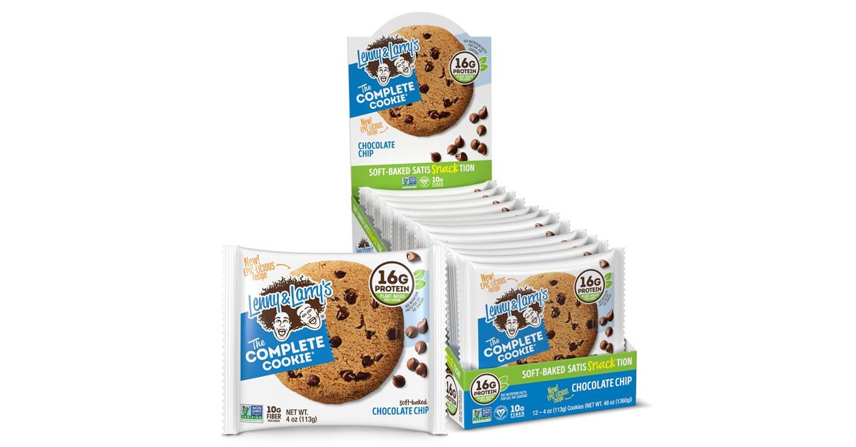 Larry and Lenny's The Complete Cookie chocolate chip cookies individually wrappe