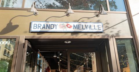 The front of a Brandy Melville store.