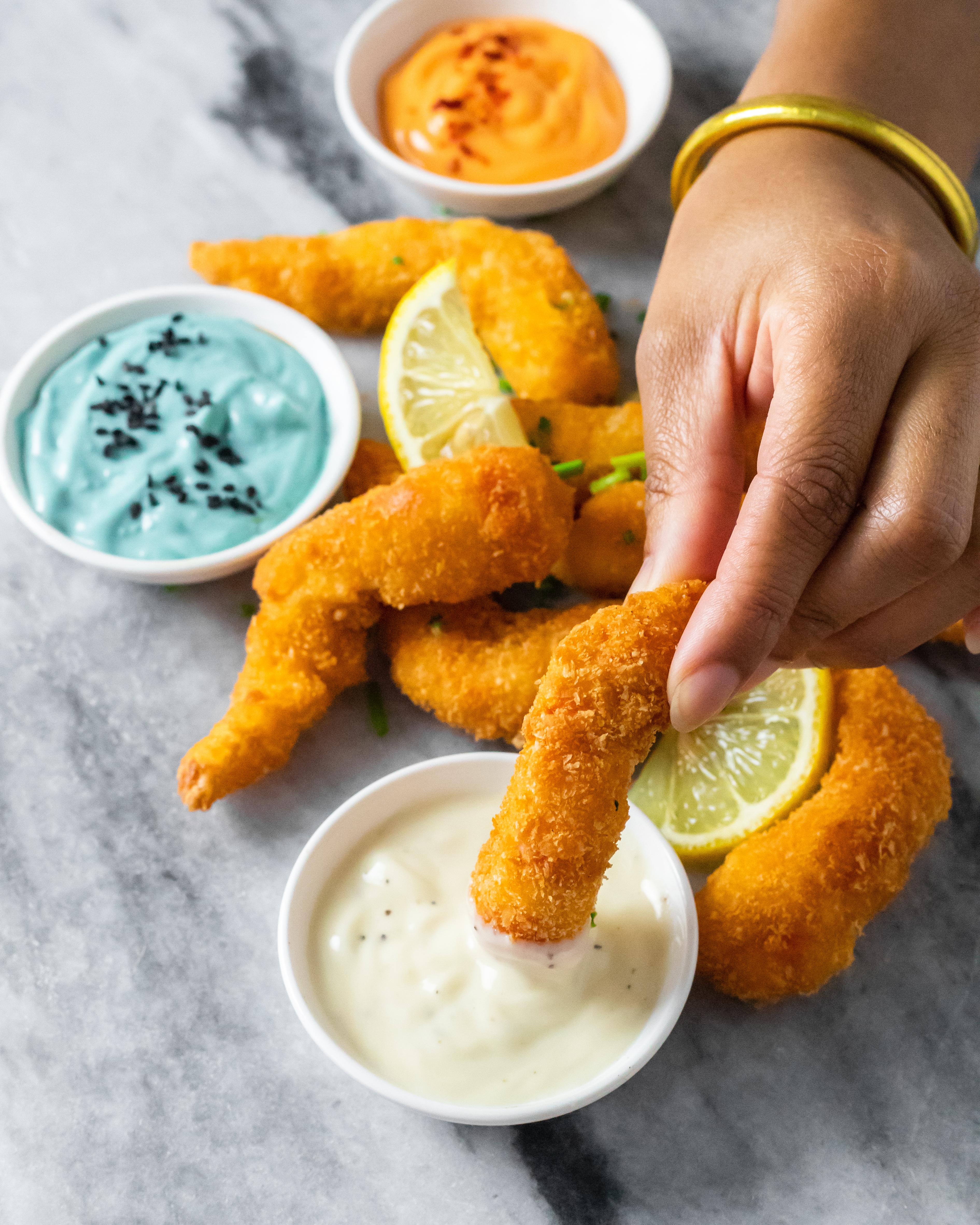 Fishless fish sticks