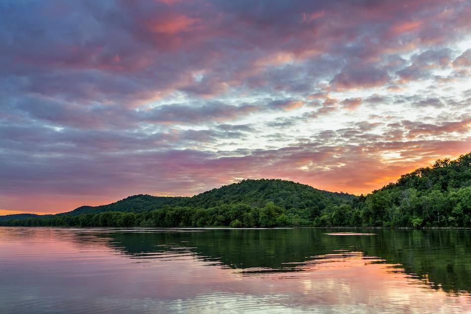 Sunset on the Ohio River